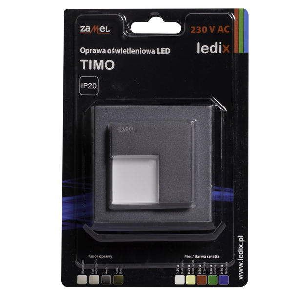 OPRAWA LED TIMO PT 230V AC GRF BIAŁA CIEPŁA TYP: 07-221-32 LED10722132 LED10722132-WPL ZAMEL