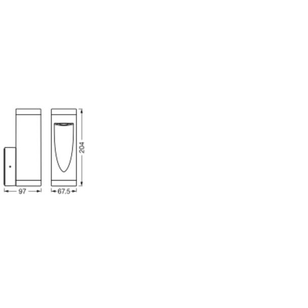 Oprawa SMART OUTD WIFI TRUNK SQ WALL RGBW