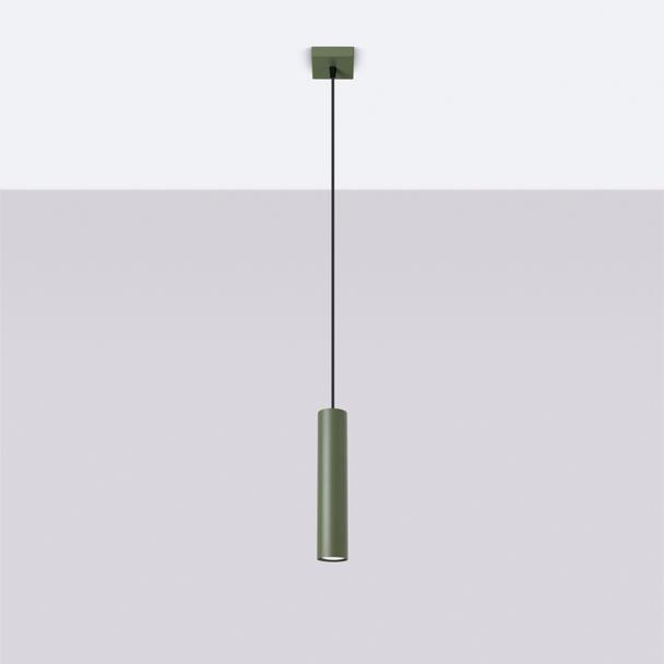 Sollux Lampa wisząca LAGOS 1 zielona oliwka SL.1484