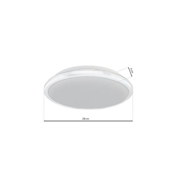 plafon LED Terma 18W 1260lm 4000K biały IP44 ML6401 Milagro