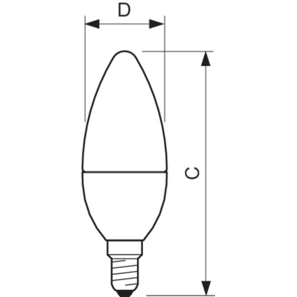 Żarówka LED ŚWIECA E14 B38 7W 60W 4000K produkt wycofany 9,29001E+11 PHILIPS