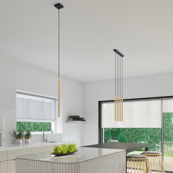 Sollux Lampa Wisząca PASTELO 5L złoty połysk SL.1198