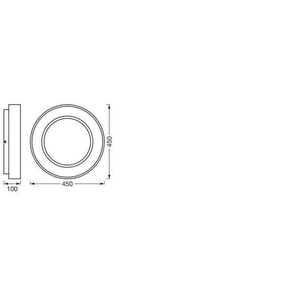 Oprawa SUN@HOME Circular 450 WT