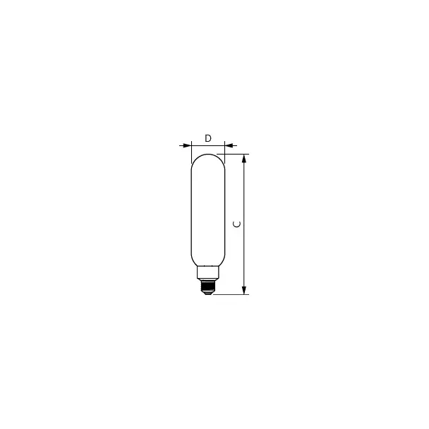 Żarówka LED ściemnialna 7W=40W 470lm 1800K LED classic-giant 40W E27 T65 GOLD 9,29003E+11 PHILIPS