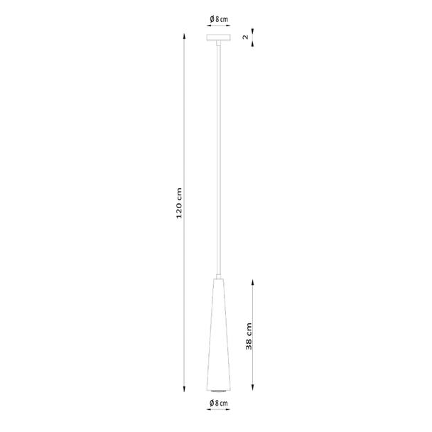Sollux Lampa wisząca SULA 1 naturalne drewno SL.1100