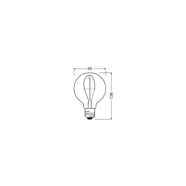 Lampa LED Vintage 1906 SMOKE 95 3,4W/818 E27