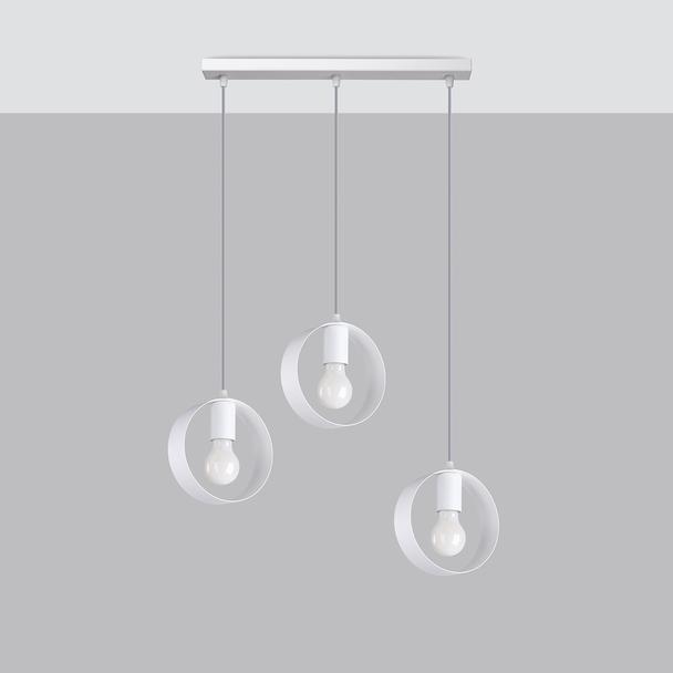 Sollux Lampa wisząca TITRAN 3 biała SL.1138