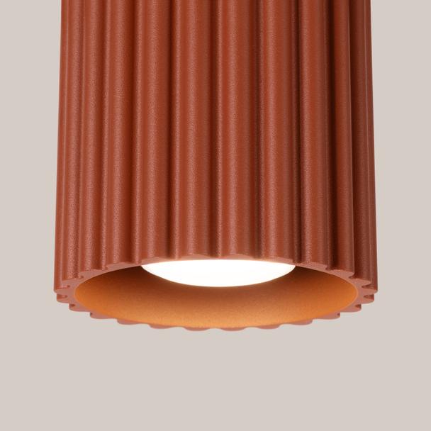 SOLLUX Plafon AURA 1 ochra czerwona GU10 ; SL.1799