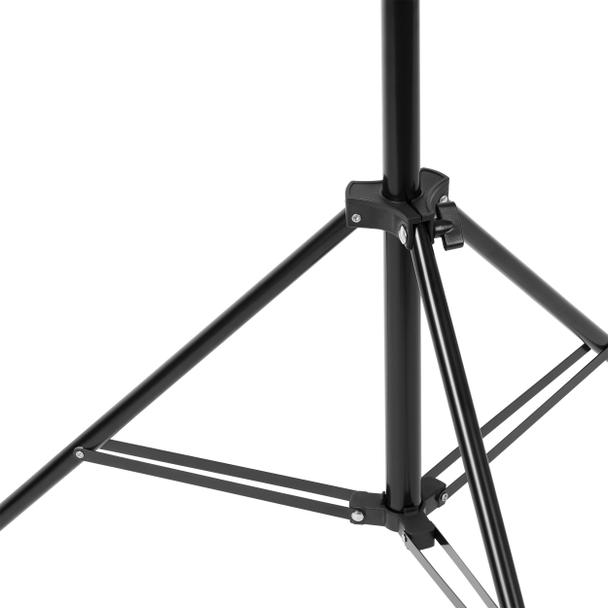RIGEL LED zestaw: lampa warsztatowa składana 5-skrzydłowa 55W + statyw + adapter AD-NL-6516 ORNO