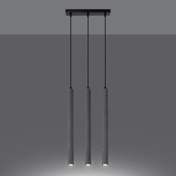 Sollux Lampa wisząca PASTELO 3L beton SL.1272