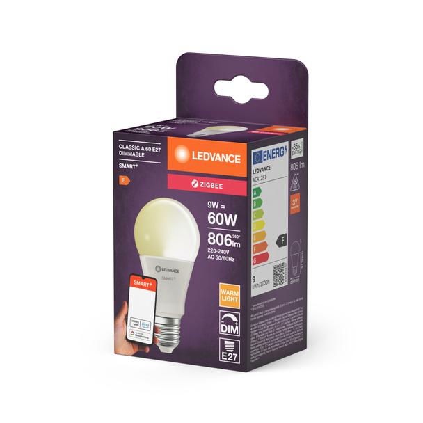 Lampa LED SMART+ ZB CL A Frosted DIM 60 yes 9W/ E27