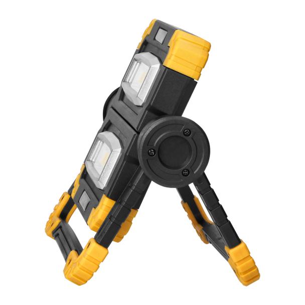 GEMINIX LED 2x10W, podwójny naświetlacz roboczy, przenośny z akumulatorem, 1200lm, IP44, 4000K, 5000 AD-NR-6466L4 ORNO
