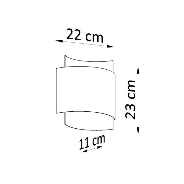 Sollux Kinkiet IMPACT czarny SL.0858