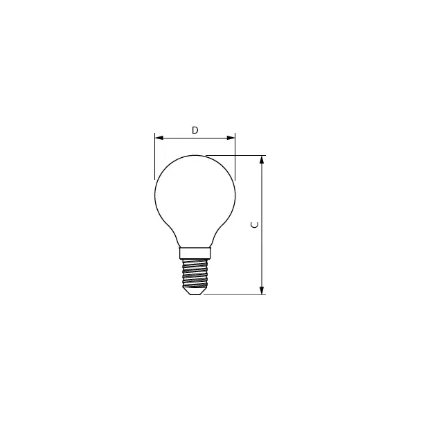 Żarówka LED Kulka 6,5W=60W 806lm / 4000K barwa neutralna LEDLuster 6,5-60W P45 E14 840 9,29002E+11 PHILIPS