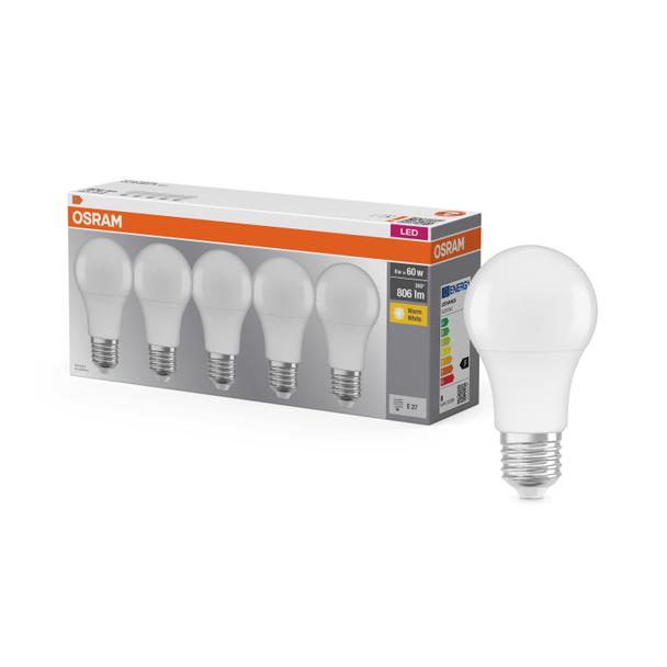 Lampa LED BASE Classic A60 8,5W/827 230V plastik E27 FS5 OSRAM