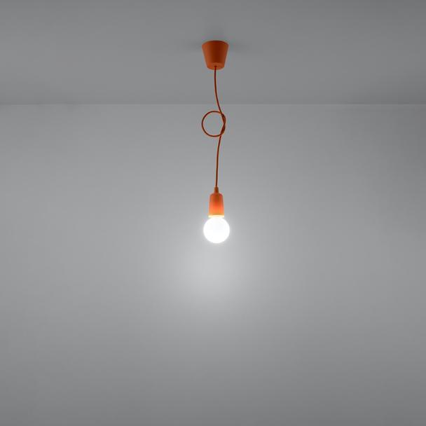 Sollux Lampa wisząca DIEGO 1 pomarańczowy SL.0584