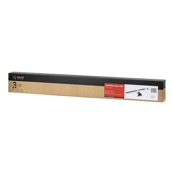 NORTES LED 18W, lampa nad lustro, 1600lm, 4000K, dł. 100 cm, aluminium AD-OM-6209L4 ORNO