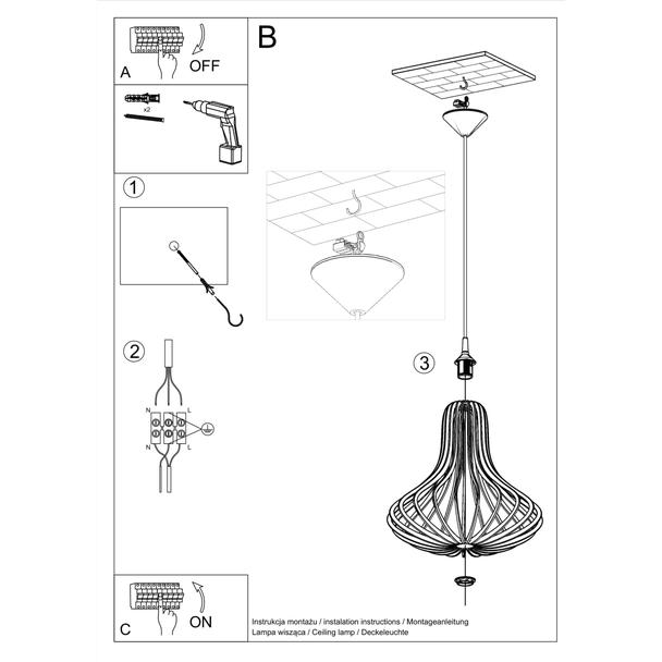 Sollux Lampa wisząca ELZA SL.0641