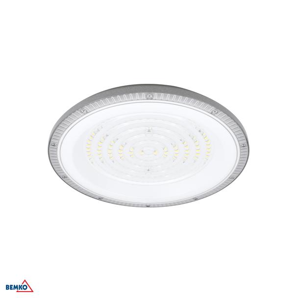 Lampa hermetyczna przemysłowa HIGHBAY LED GAMPER 150W neutralna biel 4000K 15000LM CRI80 IP65 90° SZARY C85-HBG-150W-840-090DG BEMKO