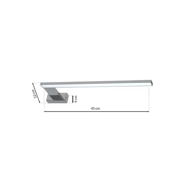 kinkiet łazienkowy LED Shine 11W 770lm 4000K chrom IP44 ML588 Milagro