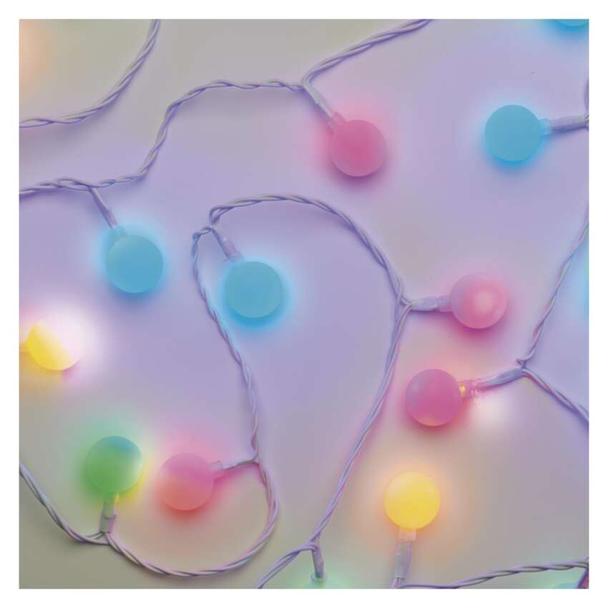 Lampki świąteczne kulki 40 LED 4m IP44 multikolor IP44 timer D5AM01 EMOS