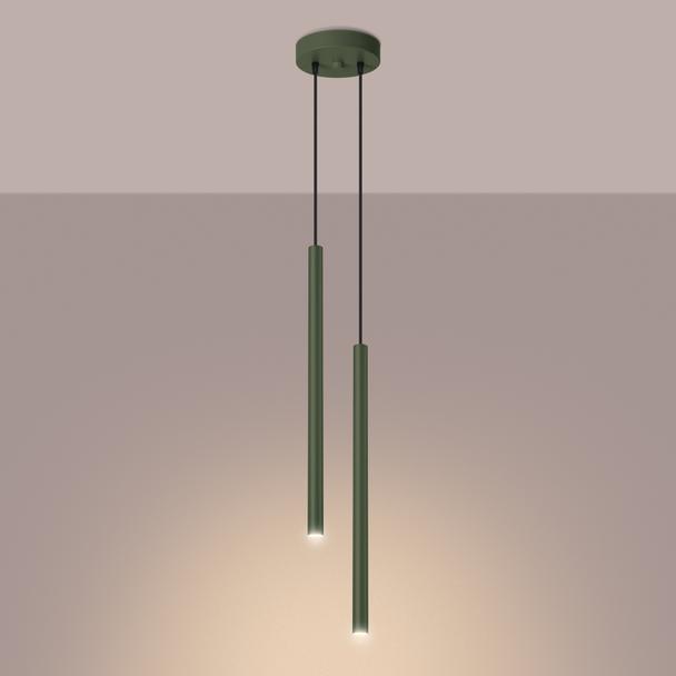 Sollux Lampa wisząca PASTELO 2 zielona oliwka SL.1519
