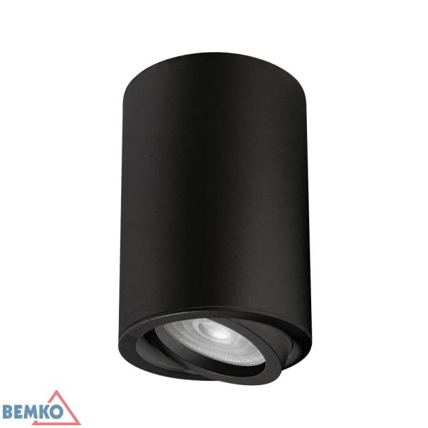 Oprawa nasufitowa punktowa ULTER regulowana fi70 GU10 max.1x50W czarna C23-DLU-AR-GU10-150-BL BEMKO