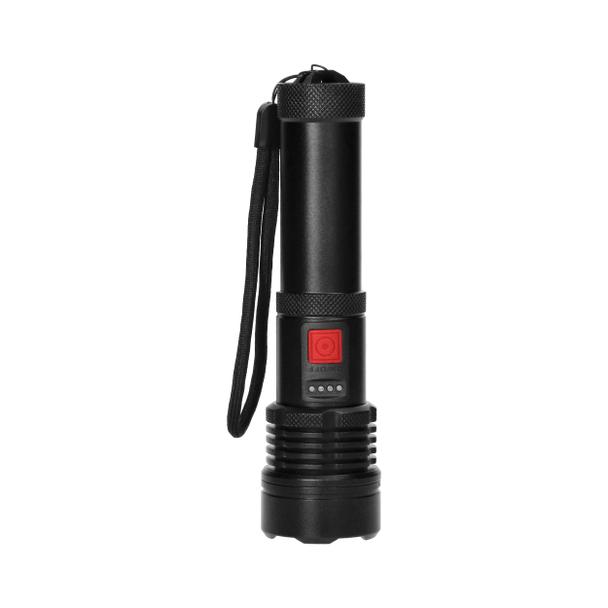 Latarka LED COB 12W z zoomem i akumulatorem 2200 mAh LT-12 ORNO
