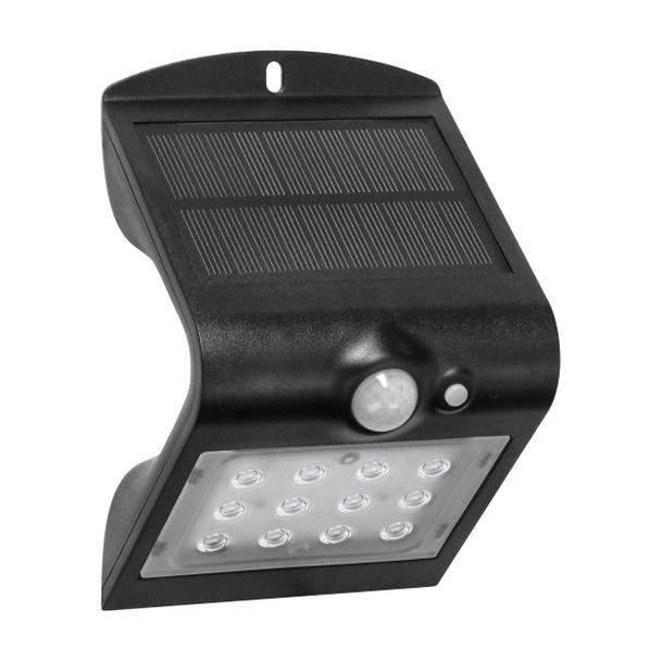 SILOE LED 1,5W, lampa solarna z czujnikiem ruchu 120st, 190lm, IP65, 4000K, 1200mAh, podwójne źródło AD-SL-6083BLR4 ORNO