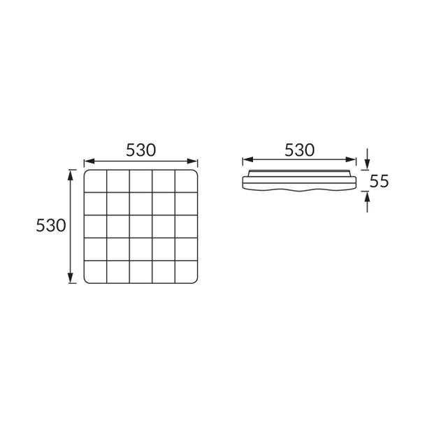 Plafoniera SMD LED SPARTA LED D 48W 4000K 03640 IDEUS