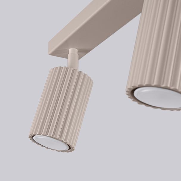 SOLLUX Plafon KARBON 3L taupe ; SL.1764