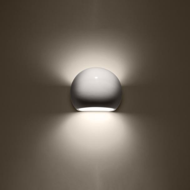 Sollux Kinkiet lakierowany GLOBE biały połysk SL.1026