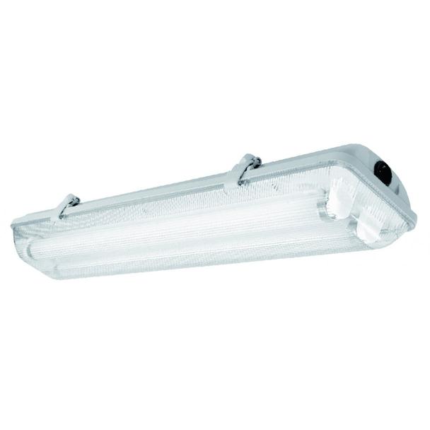 Oprawa hermetyczna HELIOS-LED 218 BIS T8 LED G13 AC220-240V 50/60Hz IP65 ABS/PS z okablowanie GTV LD-HEL218B-30 GTV Poland