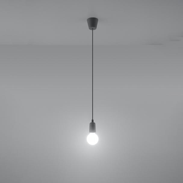 Sollux Lampa wisząca DIEGO 1 szara SL.0575