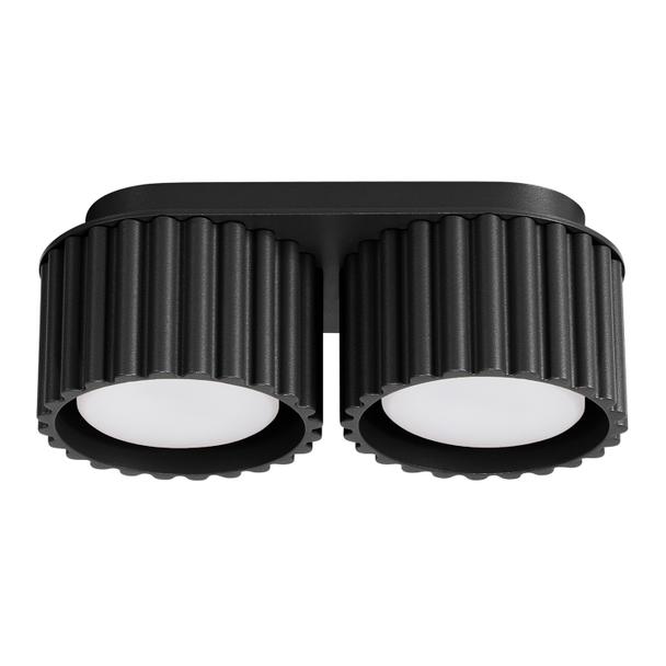 SOLLUX Plafon AURA 2 czarny Gx53 ; SL.1788