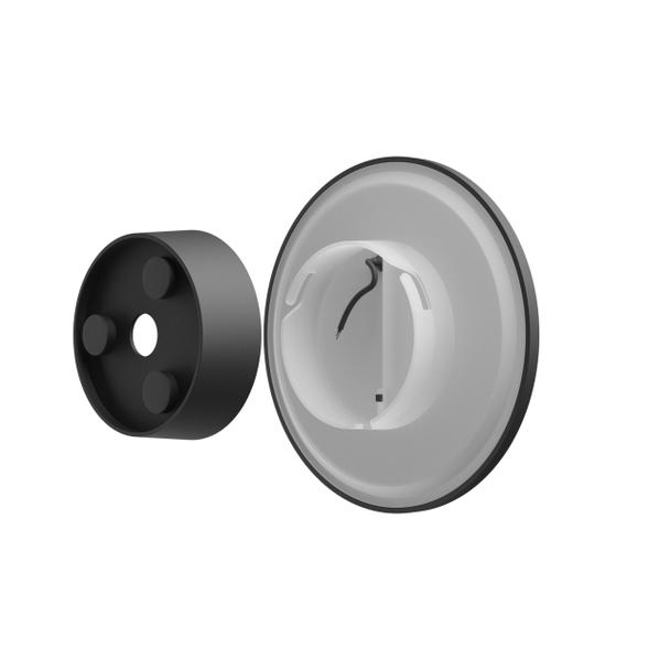 Kinkiet oprawa ścienna PIATTA 12W CCT 230V IP44 180x47MM CZARNY OKRĄGŁA ELEWACYJNA Spectrum LED