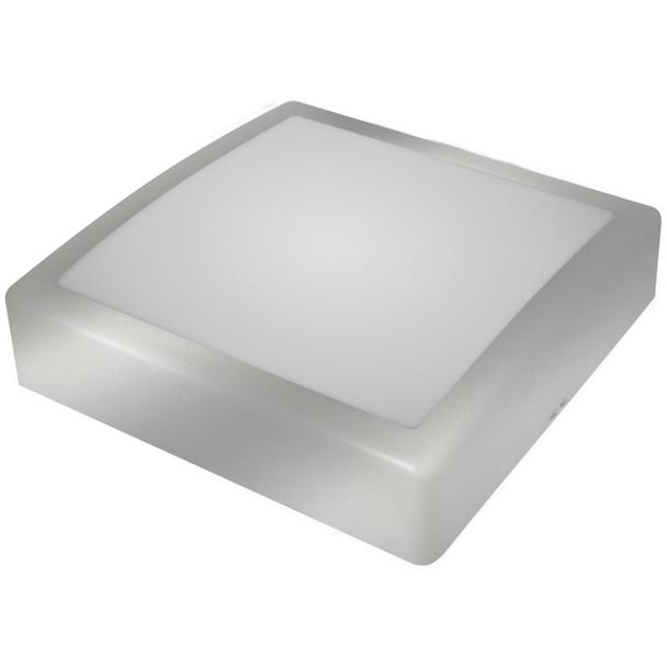 Oprawa oświetleniowa IRYS LED srebrny pierścień, klosz mleczny biały neutralny 13W D.31101SM-BN-13W PAWBOL
