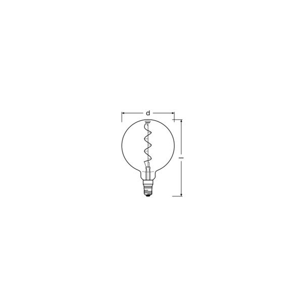 Lampa LED Vintage 1906 dim CL GLOBE200 Filament szkło przezroczyste SMOKE 12 dim 5W 818 E27