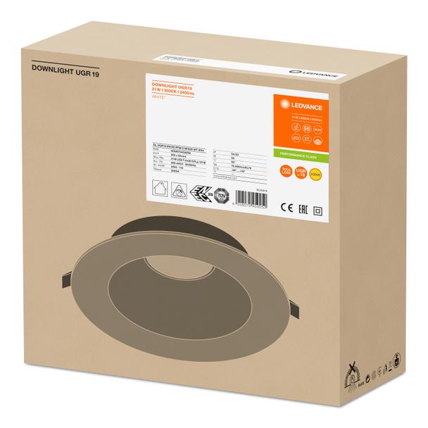 Oprawa DOWNLIGHT PFM DN195 21W 830 WT IP54 UGR19