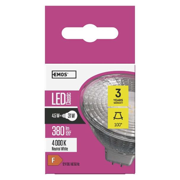 Żarówka LED Classic MR16 45W GU53 neutralna biel ZQ8434 EMOS