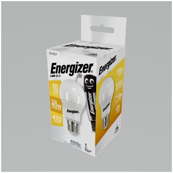 ŻARÓWKA LED E27 470LM 40W neutralna biel ENERGIZER S17533 SELVISTA
