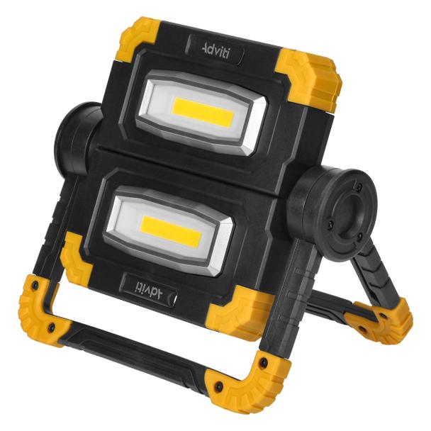 GEMINIX LED 2x10W, podwójny naświetlacz roboczy, przenośny z akumulatorem, 1200lm, IP44, 4000K, 5000 AD-NR-6466L4 ORNO