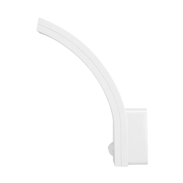 PIRYT LED 10W, oprawa ogrodowa z czujnikiem ruchu 140st, 800lm, IP54, 4000K, biała, AD-OP-6109WLPMR4 ORNO