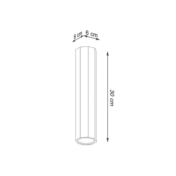 Sollux Plafon ZEKE 30 dąb SL.1034