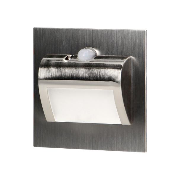 DRACO LED NEW 1,5W, oprawa schodowa podtynkowa, 12VDC, 30lm, 4000K, satyna, czujnik ruchu i zmierzch AD-OS-6164LR4/N ORNO