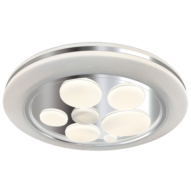 plafon LED Bubbles 48W 3600lm 3000K/6000K czarno/biały ML6195 Milagro