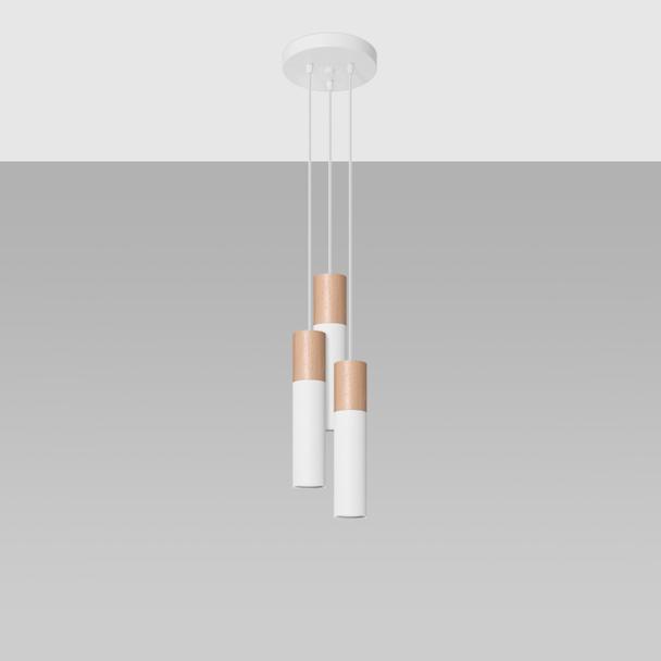 Lampa wisząca PABLO 3P biała