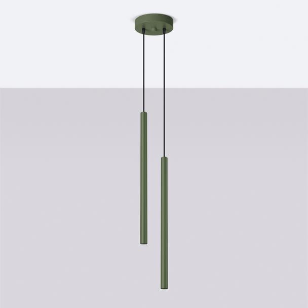 Sollux Lampa wisząca PASTELO 2 zielona oliwka SL.1519