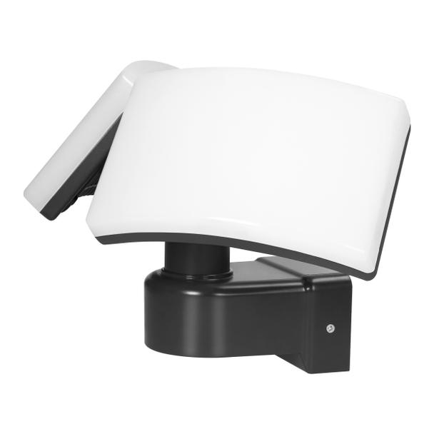 TOS DUO LED 2x20W podwójny naświetlacz ogrodowy 2x1600lm IP65 4000K, PC czarny AD-NL-6603BL4 ORNO