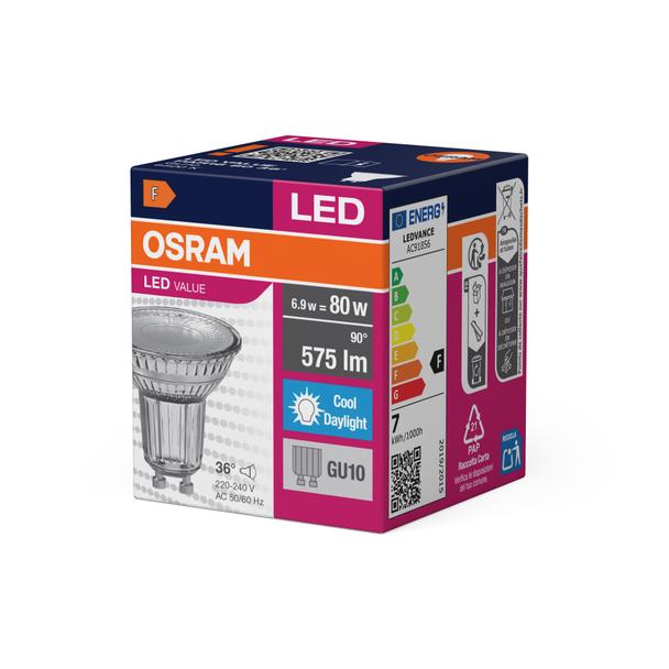 Lampa LED VALUE non-dim PAR16 80 36° 6,9W 865 GU10